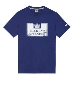 Weekend Offender Bonpensiero Graphic T-Shirt Bright Navy