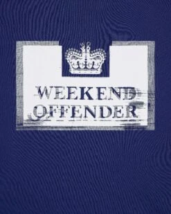 Weekend Offender Bonpensiero Graphic T-Shirt Bright Navy -Clothing Shop PTSS2420 BONPENSIERO SALTWATER 3645