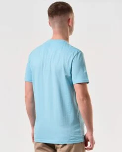 Weekend Offender Hanover Graphic T-Shirt Saltwater Blue -Clothing Shop PTSS2422 HANOVER SALTWATER 5799 MODEL
