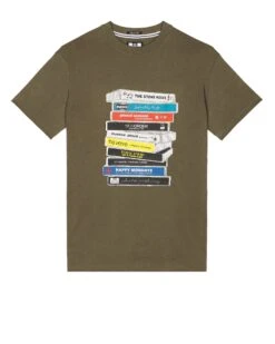 Weekend Offender Cassettes Graphic T-Shirt Castle Green