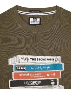 Weekend Offender Cassettes Graphic T-Shirt Castle Green -Clothing Shop PTSS2424 CASSETTE CASTLE GREEN 7758