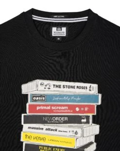 Weekend Offender Cassettes Graphic T-Shirt Black -Clothing Shop PTSS2424 CASSETTES BLACK 3443