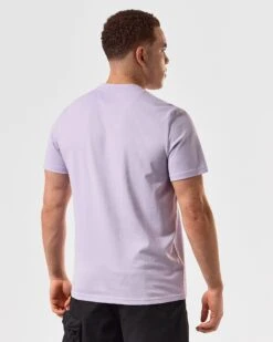 Weekend Offender Smile Graphic T-Shirt Periwinkle -Clothing Shop PTSS2425 SMILE PERIWINKLE 5260 MODEL