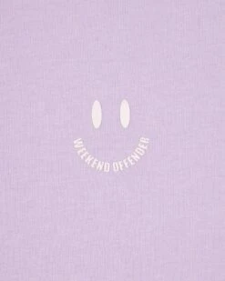 Weekend Offender Smile Graphic T-Shirt Periwinkle -Clothing Shop PTSS2425 SMILE PERIWINKLE 7124 copy