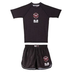 Weekend Offender Pascal Gym Rashguard And Shorts Set Black