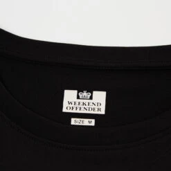 Weekend Offender Running Club Set Of 3 -Clothing Shop RUNNING CLUB BLACK TOP TEE DETAIL 1