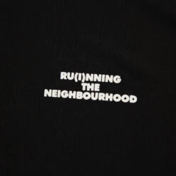 Weekend Offender Running Club Set Of 3 -Clothing Shop RUNNING CLUB BLACK TOP TEE DETAIL 2