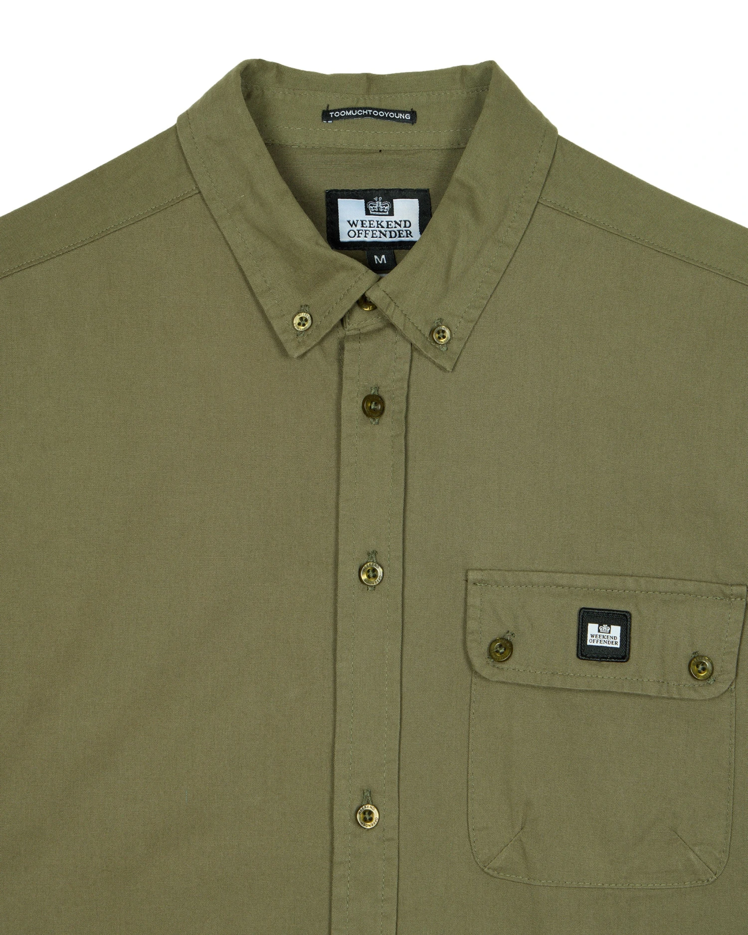 Weekend Offender Postiano Ranger Shirt Dark Khaki 5 Weekend Offender Postiano Ranger Shirt Dark Khaki - Image 5