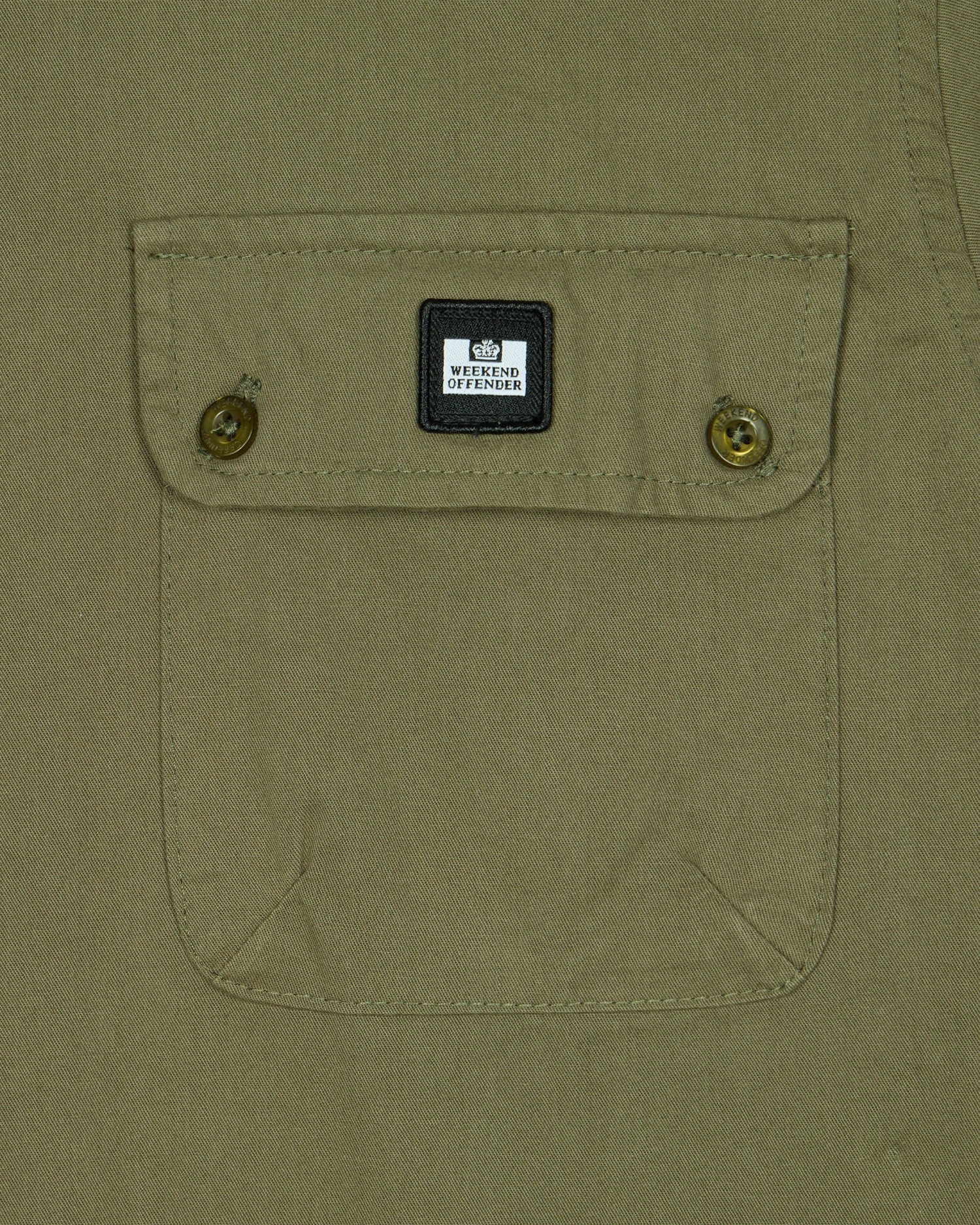 Weekend Offender Postiano Ranger Shirt Dark Khaki 7 Weekend Offender Postiano Ranger Shirt Dark Khaki - Image 7