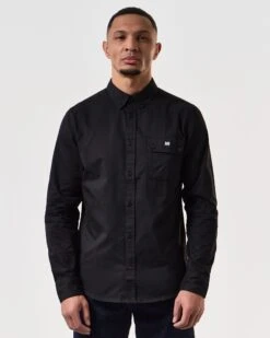 Weekend Offender Postiano Casual Ranger Shirt Black -Clothing Shop SHAW2201 POSTIANO BLACK 7568