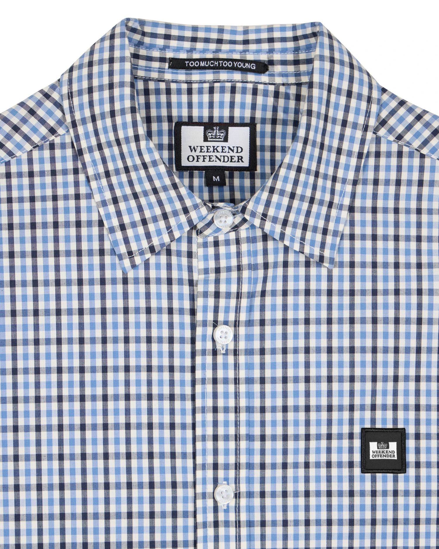Weekend Offender Lisbon Shirt Blue House Check 5 Weekend Offender Lisbon Shirt Blue House Check - Image 5