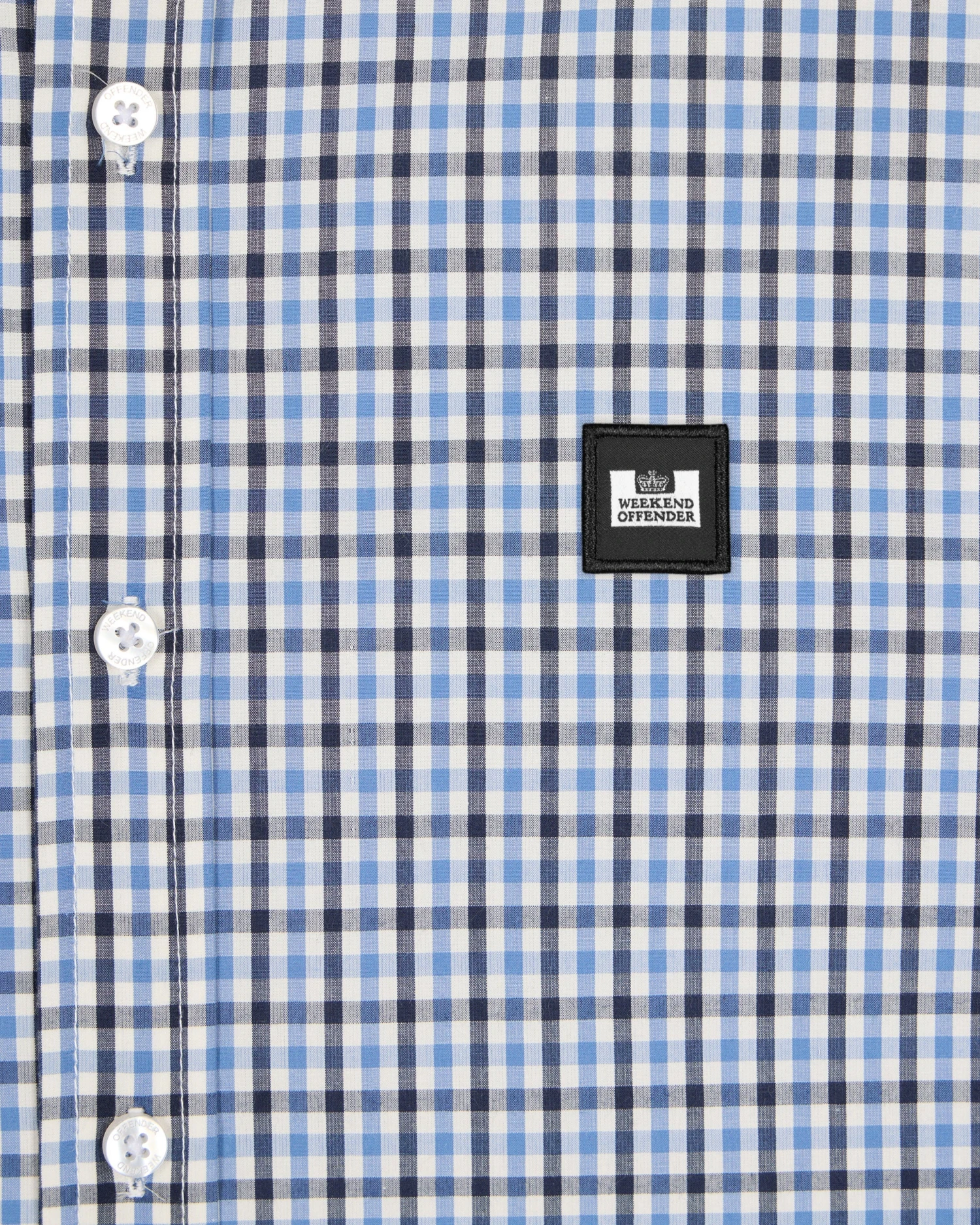 Weekend Offender Lisbon Shirt Blue House Check 6 Weekend Offender Lisbon Shirt Blue House Check - Image 6