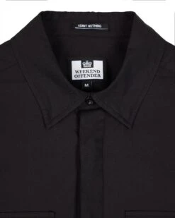 Weekend Offender Janeret Shirt Black -Clothing Shop SHAW23 04 JANERET BLACK 0850
