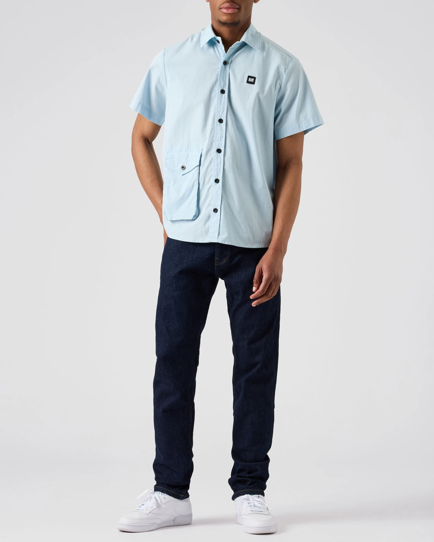 Weekend Offender Barboza Poplin Shirt Mineral 4 Weekend Offender Barboza Poplin Shirt Mineral - Image 4