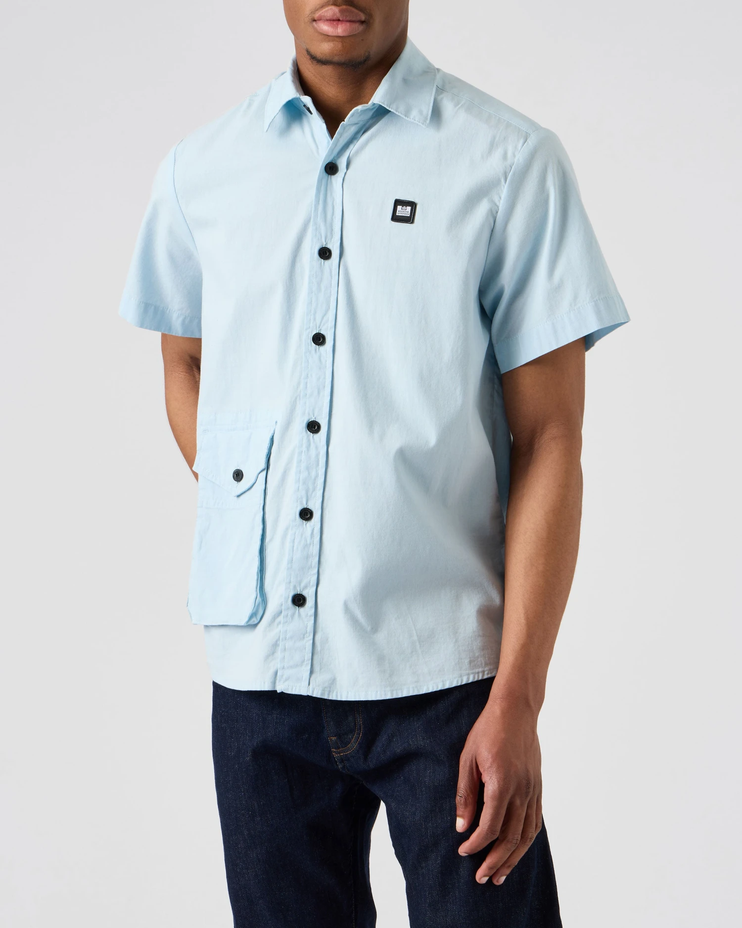 Weekend Offender Barboza Poplin Shirt Mineral 2 Weekend Offender Barboza Poplin Shirt Mineral - Image 2