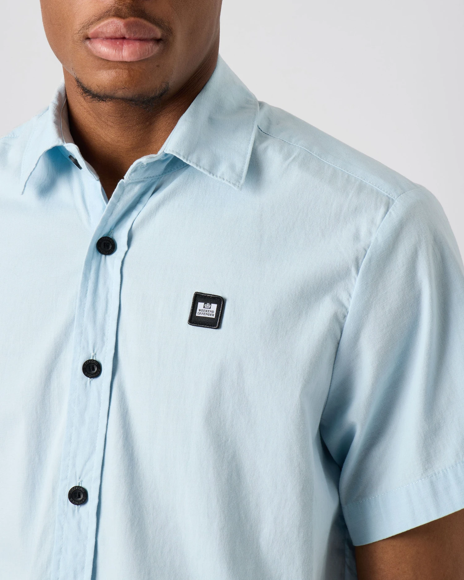 Weekend Offender Barboza Poplin Shirt Mineral 5 Weekend Offender Barboza Poplin Shirt Mineral - Image 5