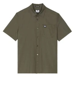 Weekend Offender Borak Short Sleeve Shirt Castle Green