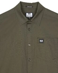 Weekend Offender Borak Short Sleeve Shirt Castle Green -Clothing Shop SHSS2405 BORAK CASTLE GREEN 11779