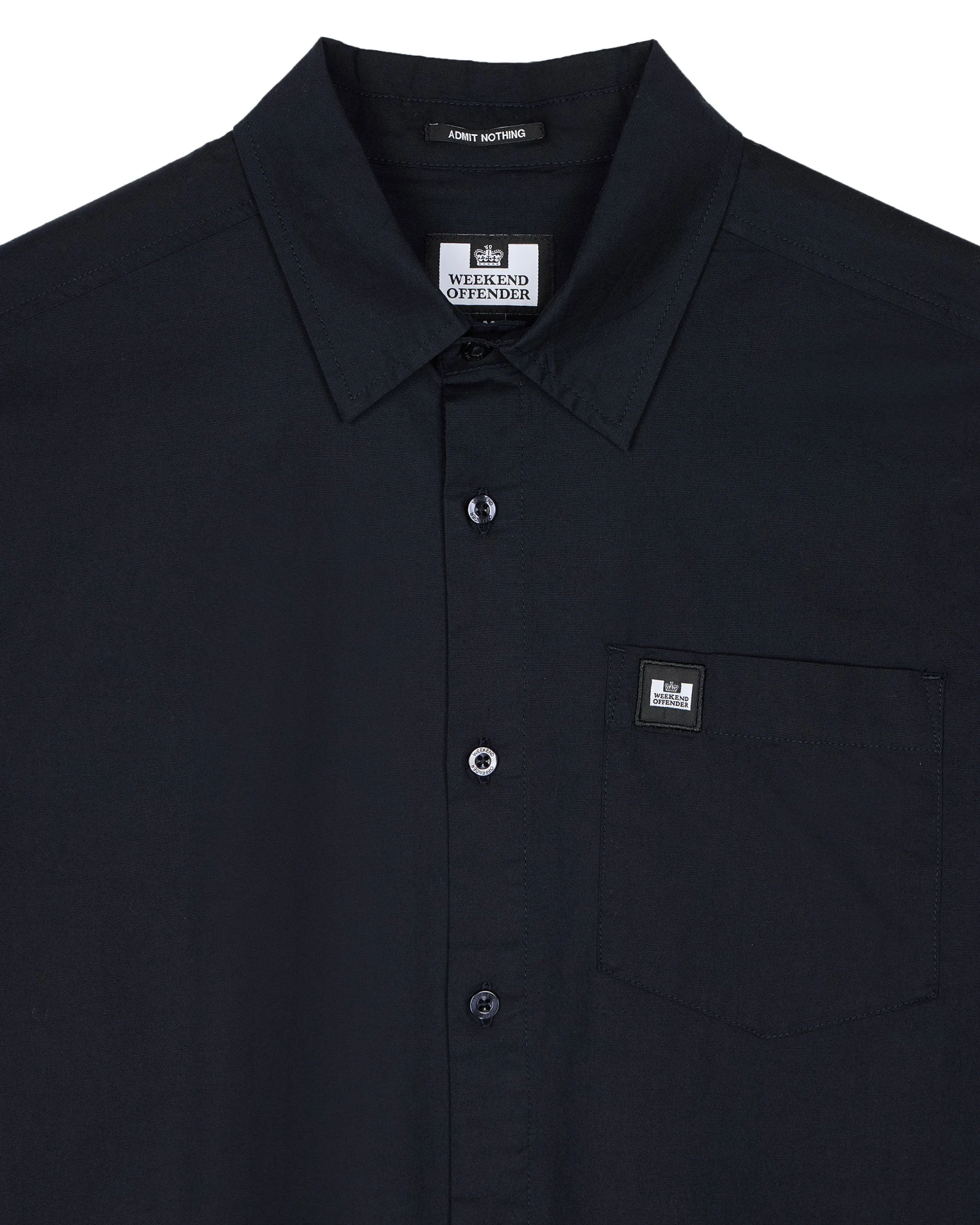 Weekend Offender Borak Short Sleeve Shirt Navy 4 Weekend Offender Borak Short Sleeve Shirt Navy - Image 4