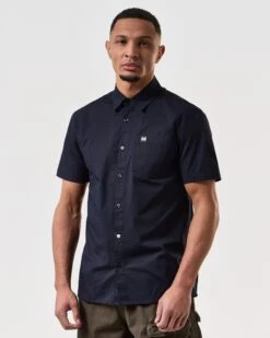 Weekend Offender Borak Short Sleeve Shirt Navy 6 Weekend Offender Borak Short Sleeve Shirt Navy -Clothing Shop SHSS2405 BORAK NAVY 7489