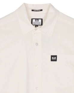 Weekend Offender Borak Short Sleeve Shirt White -Clothing Shop SHSS2405 BORAK WHITE 11772