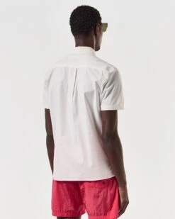 Weekend Offender Borak Short Sleeve Shirt White -Clothing Shop SHSS2405 BORAK WHITE 6850