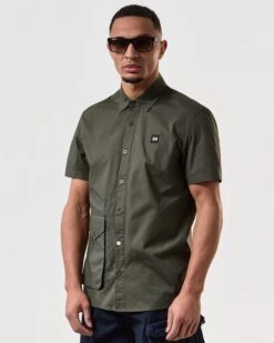 Weekend Offender Barboza Pocket Shirt Castle Green 8 Weekend Offender Barboza Pocket Shirt Castle Green -Clothing Shop SHSS2408 BARBOZA CASTLE GREEN 7461