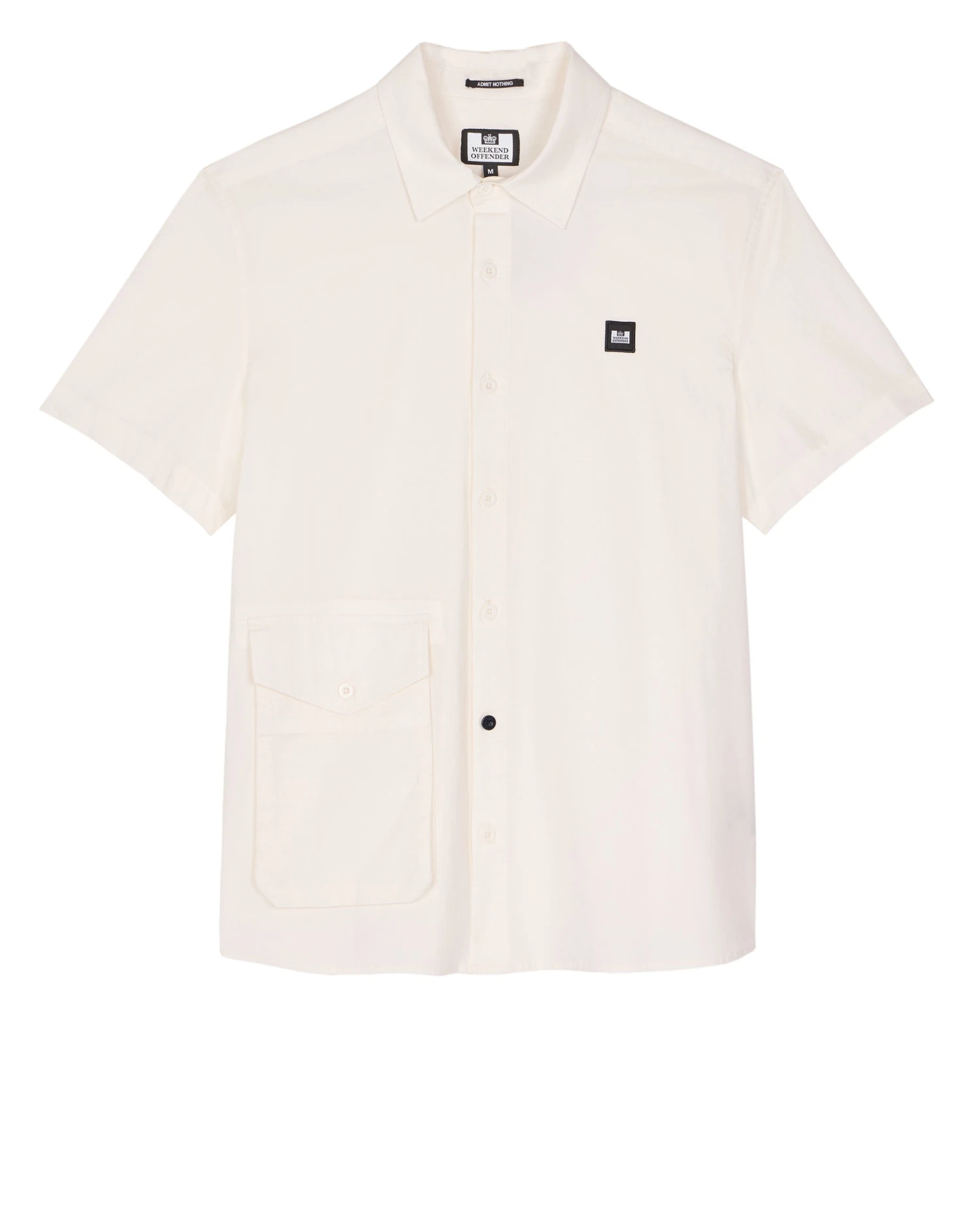 Weekend Offender Barboza Pocket Shirt White 1 Weekend Offender Barboza Pocket Shirt White