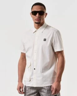 Weekend Offender Barboza Pocket Shirt White 10 Weekend Offender Barboza Pocket Shirt White -Clothing Shop SHSS2408 BARBOZA WHITE 7434