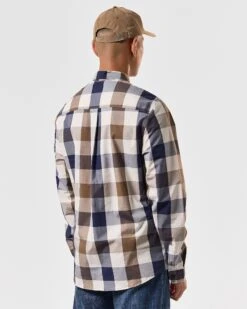 Weekend Offender Lisbon Shirt Large House Check -Clothing Shop SHSS2410 LISBON LARGE CHECK 4571 MODEL