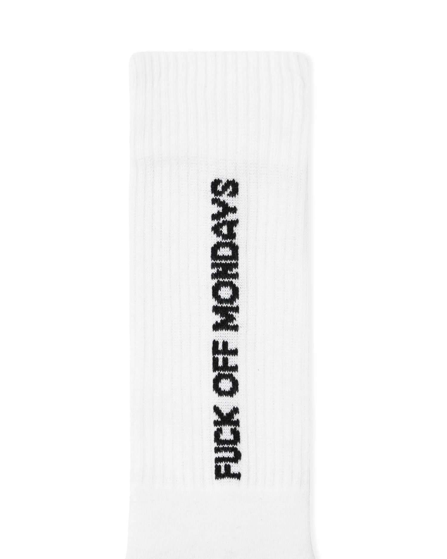 Weekend Offender FO Mondays Sports Socks White Pack Of 3 2 Weekend Offender FO Mondays Sports Socks White Pack Of 3 - Image 2