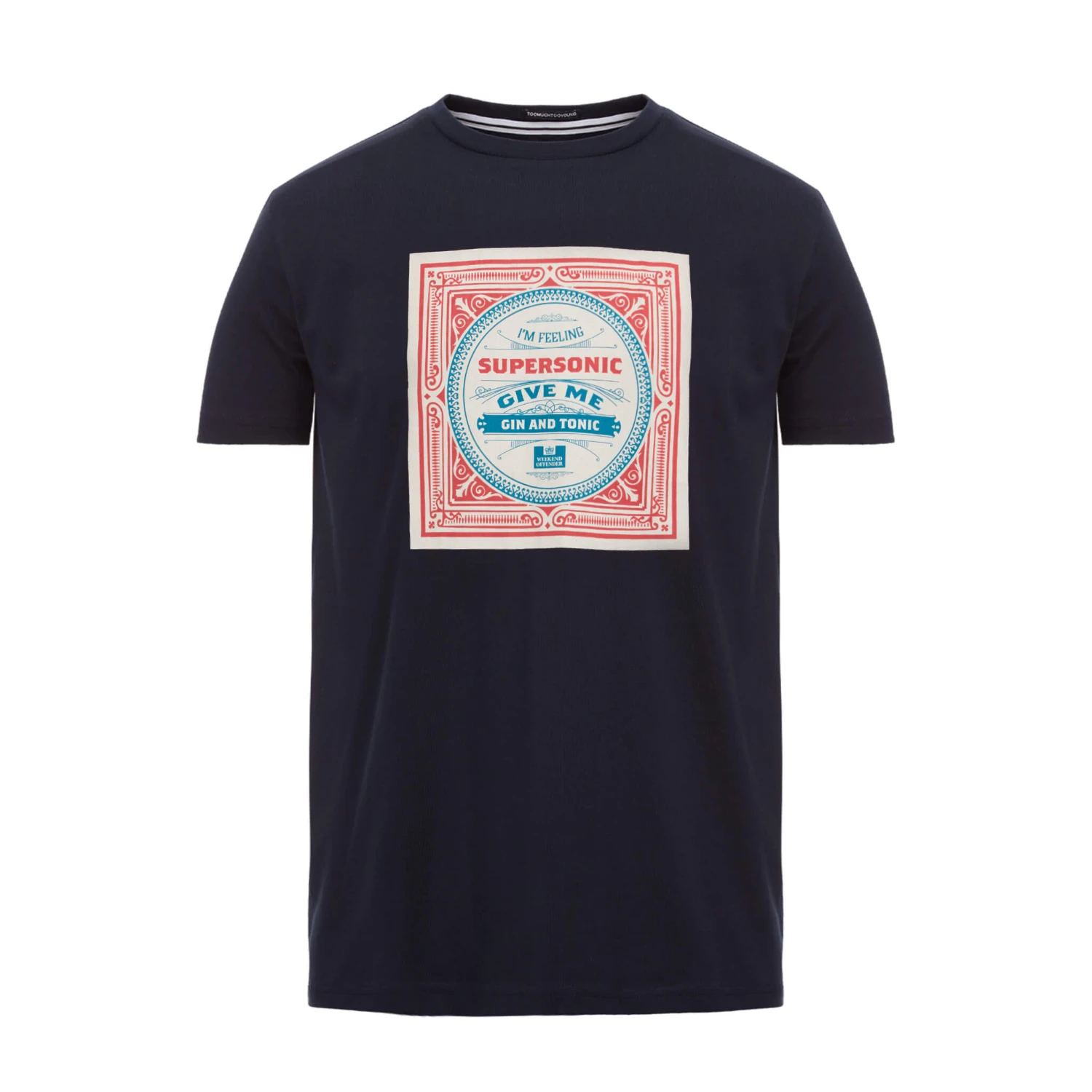Weekend Offender Supersonic Graphic T-Shirt Navy