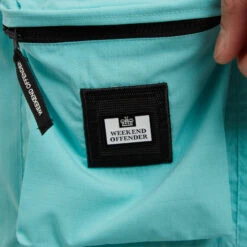 Weekend Offender Sunrise Hills Ripstop Shorts Aqua -Clothing Shop SS22 STSS22 11 SUNRISE HILLS AQUA DETAIL 2