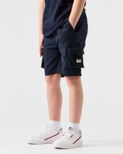 Weekend Offender Kids Mascia Cargo Shorts Navy -Clothing Shop STSS2305 MASCIA NAVY KIDS 6612