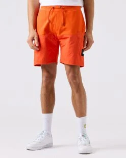 Weekend Offender Azeez Pocket Shorts Orange Fizz -Clothing Shop STSS2315 AZEEZ ORANGE FIZZ 3822