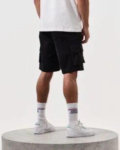 Weekend Offender Mascia Cargo Shorts Black 9 Weekend Offender Mascia Cargo Shorts Black -Clothing Shop STSS24 MASCIA BLACK 7339