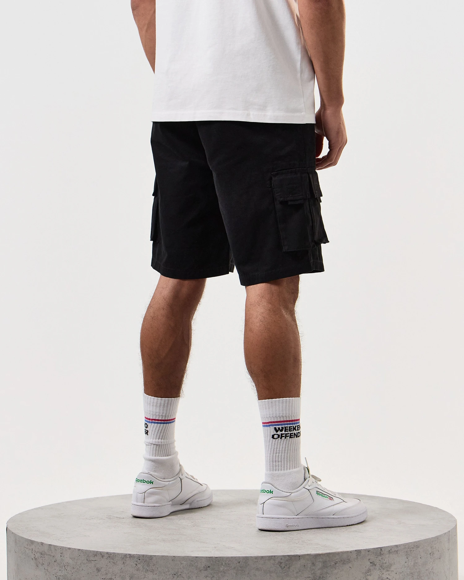 Weekend Offender Mascia Cargo Shorts Black 4 Weekend Offender Mascia Cargo Shorts Black - Image 4