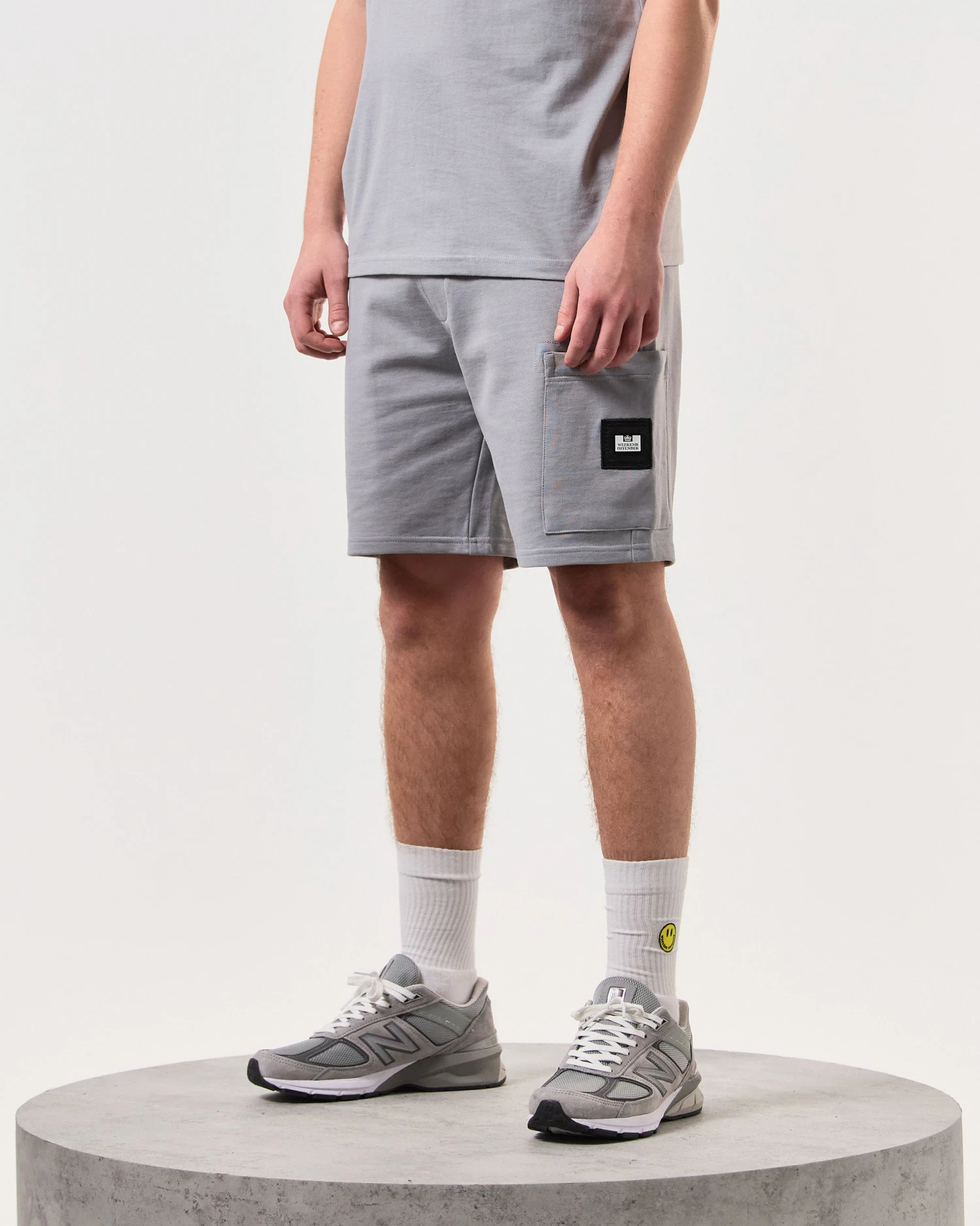 Weekend Offender Hawkins Jogger Shorts Smokey Grey 3 Weekend Offender Hawkins Jogger Shorts Smokey Grey - Image 3