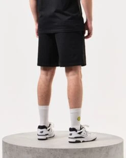 Weekend Offender Mytros Shorts Black/Alabaster -Clothing Shop STSS2402 MYTROS BLACK 5972 MODEL