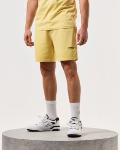 Weekend Offender Mytros Shorts Butter Yellow/Navy 8 Weekend Offender Mytros Shorts Butter Yellow/Navy -Clothing Shop STSS2402 MYTROS BUTTER 5187 MODEL