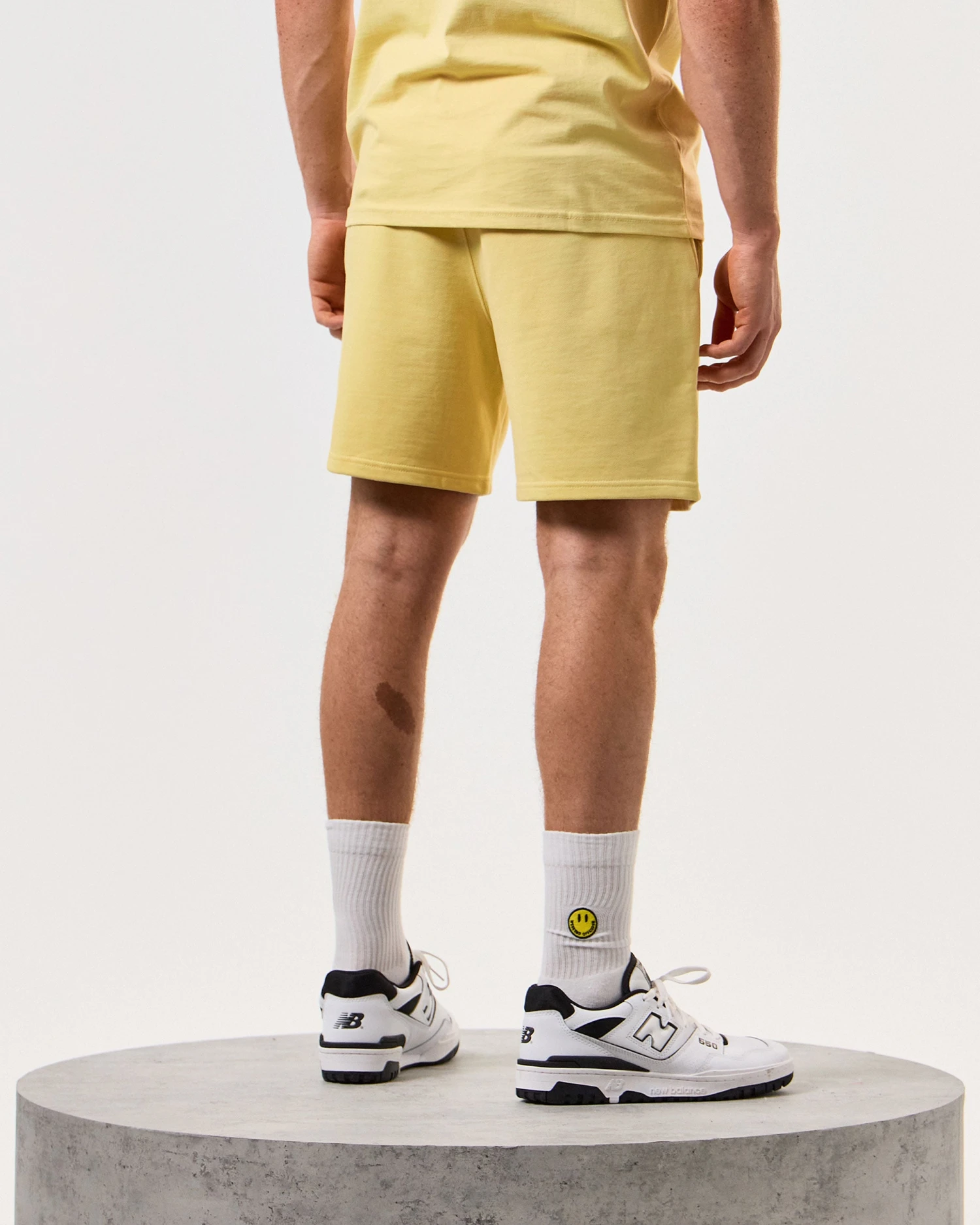 Weekend Offender Mytros Shorts Butter Yellow/Navy 4 Weekend Offender Mytros Shorts Butter Yellow/Navy - Image 4