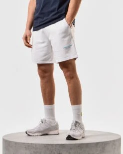 Weekend Offender Mytros Shorts White/Saltwater Blue -Clothing Shop STSS2402 MYTROS WHITE 4859 MODEL