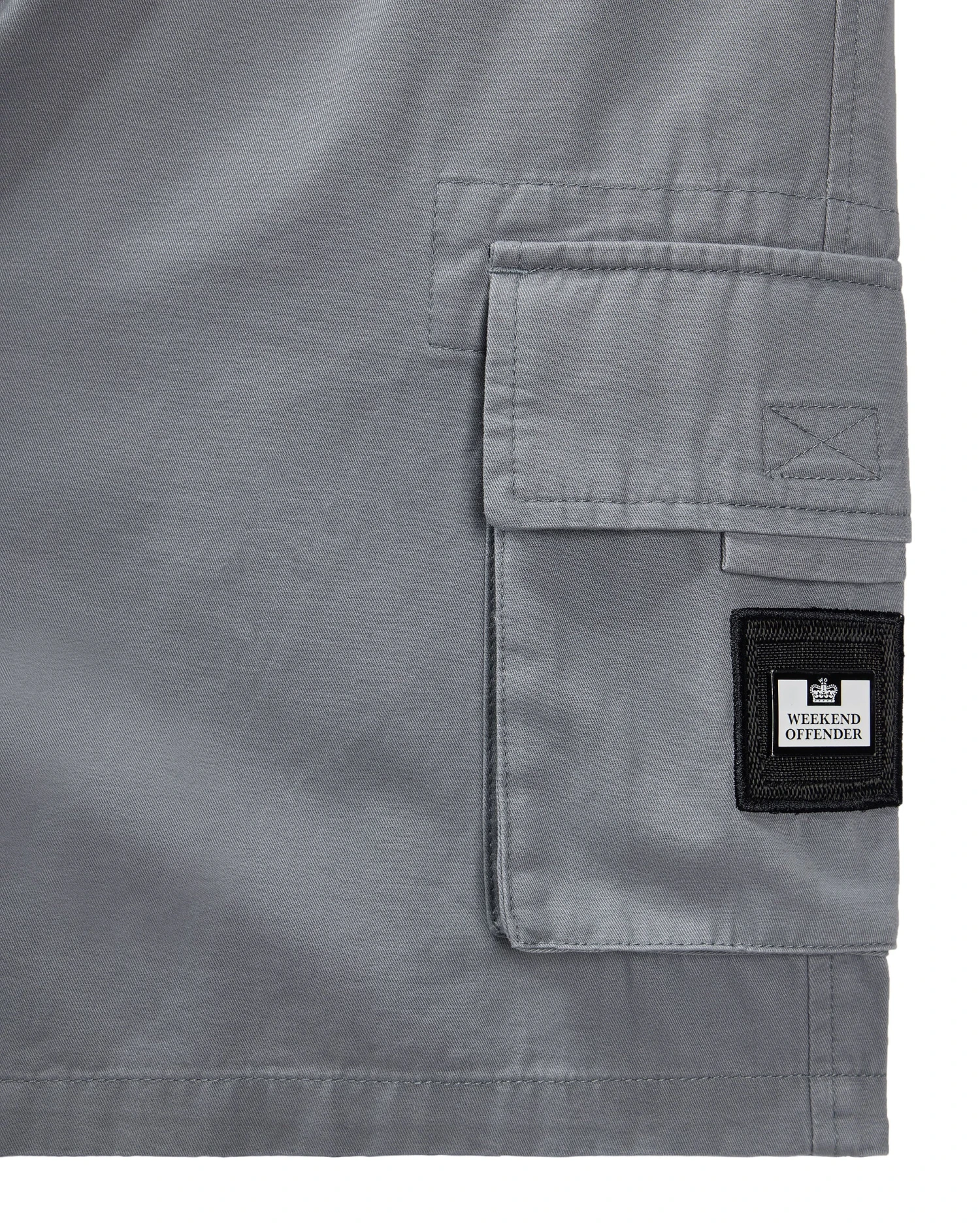 Weekend Offender Mascia Cargo Shorts Smokey Grey 5 Weekend Offender Mascia Cargo Shorts Smokey Grey - Image 5