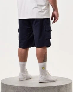 Weekend Offender Mascia Cargo Shorts Navy - Plus Size 7 Weekend Offender Mascia Cargo Shorts Navy - Plus Size -Clothing Shop STSS2404X MASCIA NAVY 8105 PLUS