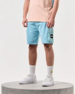 Weekend Offender Pink Sands Jogger Shorts Saltwater Blue -Clothing Shop STSS2406 PINK SANDS SALTWATER 6098 MODEL