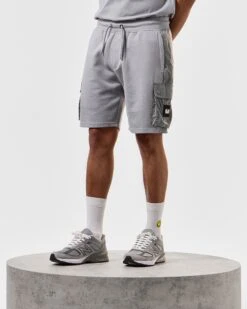 Weekend Offender Pink Sands Jogger Shorts Smokey Grey 9 Weekend Offender Pink Sands Jogger Shorts Smokey Grey -Clothing Shop STSS2406 PINK SANDS SMOKEY 3722 MODEL