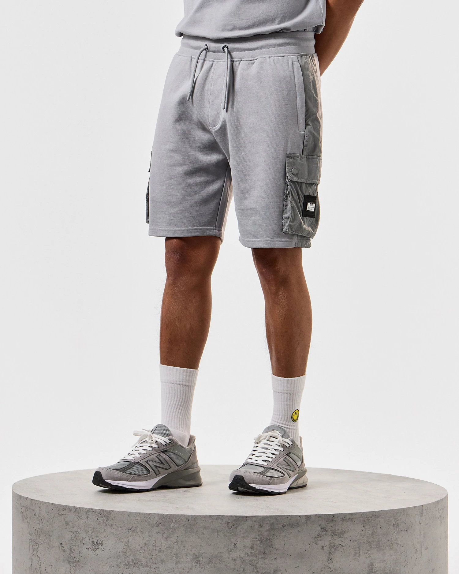 Weekend Offender Pink Sands Jogger Shorts Smokey Grey 3 Weekend Offender Pink Sands Jogger Shorts Smokey Grey - Image 3