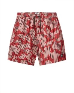 Weekend Offender Anzio Shorts Blaze Red Rain Camo