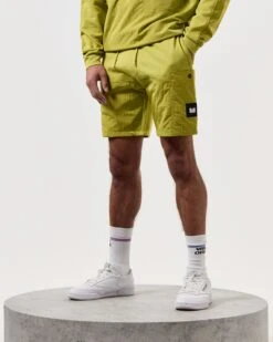 Weekend Offender Azeez Parachute Pocket Shorts Limeish Green -Clothing Shop STSS2420 AZEEZ LIMEISH 7402