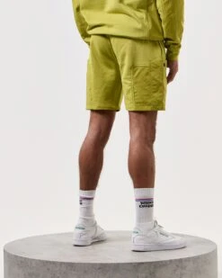 Weekend Offender Azeez Parachute Pocket Shorts Limeish Green -Clothing Shop STSS2420 AZEEZ LIMEISH 7403